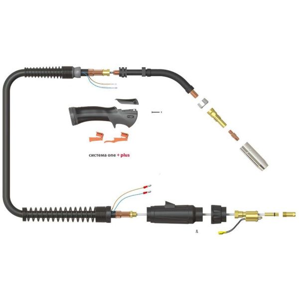 Сварочная горелка Parker SGA 455HD (explosive view)