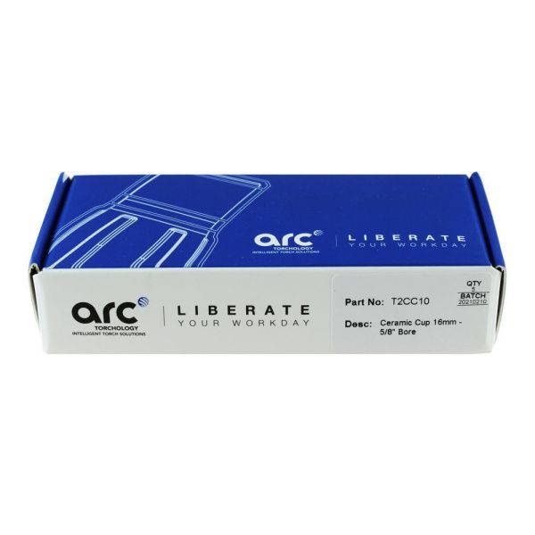 T2CC10 Arc Ceramic cup 16mm - 5-8'' bore (pack)