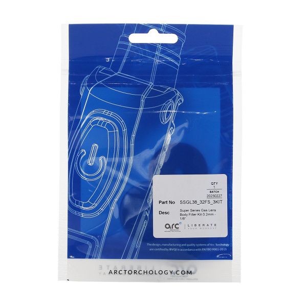 SSGL38-32FS-3KIT Комплект фильтров Arc для увеличенной газовой линзы 3,2 мм (TIG)