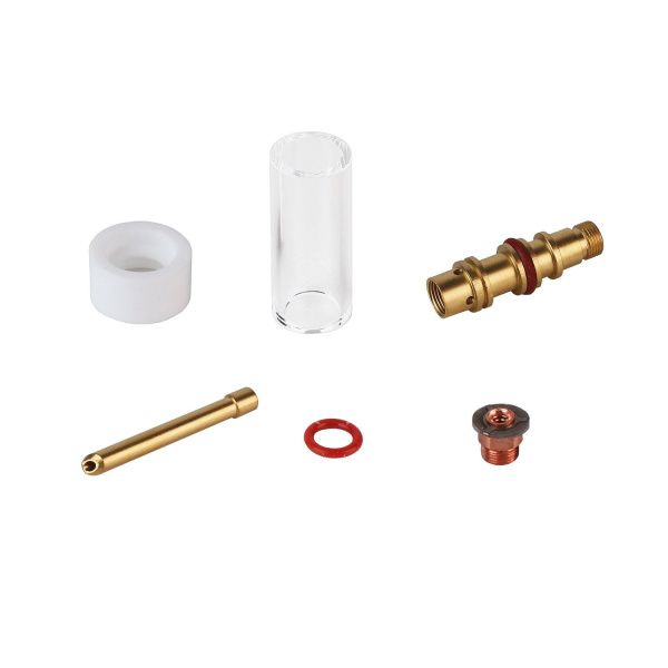 PGS171826P-24 Набор расходных частей Parker с соплом из кварцевого стекла 2,4 мм для горелок SGT 17 / 18 / 26 (TIG)