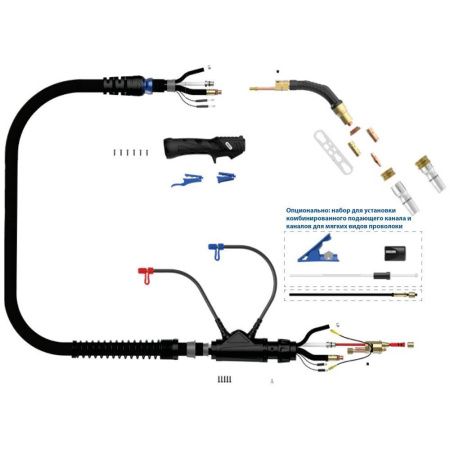 Сварочная полуавтоматическая горелка Arc M55W 3 метра (MIG/MAG)