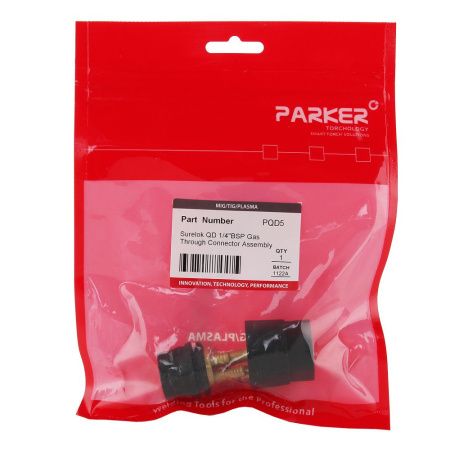 PQD5 Силовое соединение сила/газ Surelok с гайкой 1/4 Parker (TIG)