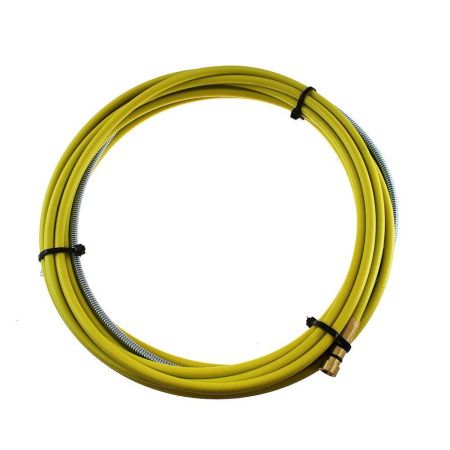 AM6SL-16-50 Направляющий канал Arc 1,6 мм 5 метров (стальная спираль с латунным ниппелем в жёлтой оплётке) (MIG/MAG)