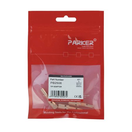 PB2506 Вставка под наконечник Parker М6 латунная 35,0 мм (MIG/MAG)