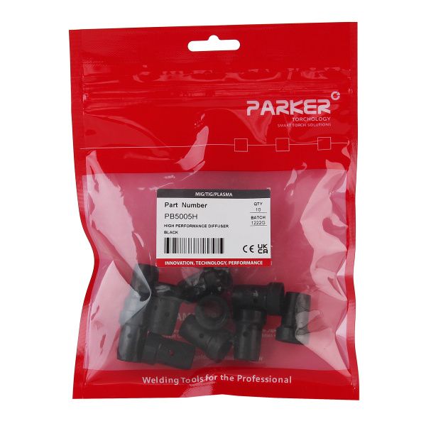 PB5005H Диффузор газовый Parker чёрный пластиковый особой стойкости 28,0 мм (MIG/MAG)