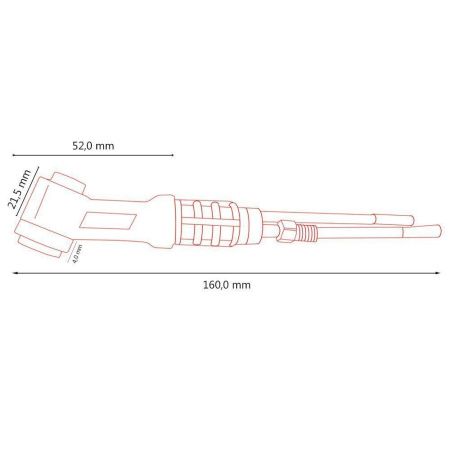PWP20S Гусак Parker 70° для аргонодуговых горелок SGT 20 / 20S (TIG)