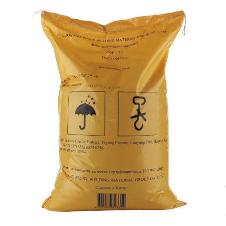 Флюс сварочный плавленый Peony АН-47 25 кг