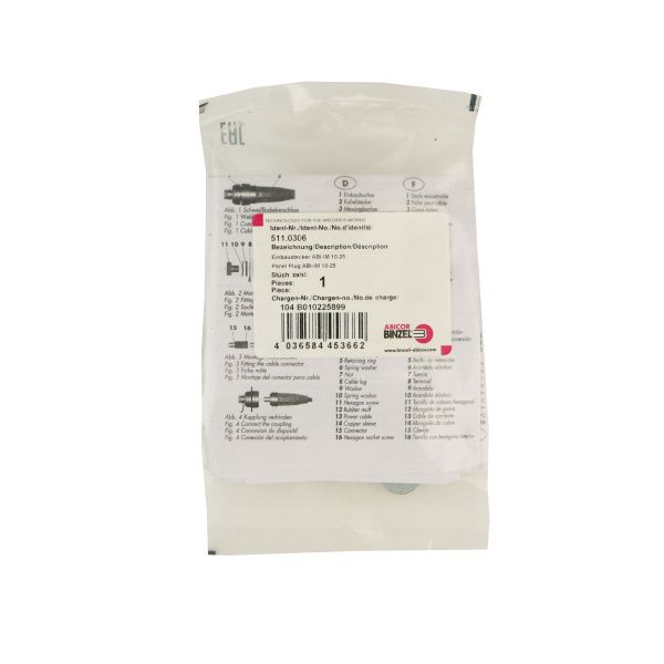 511.0306 Панельная вилка скрп 10-25 Abicor Binzel