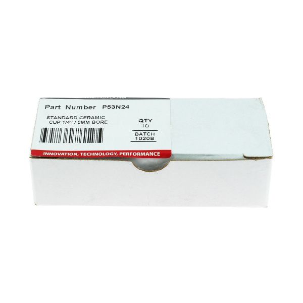 P53N24 Сопло Parker керамическое №4 6,0x17,0 мм для горелок SGT 24W / 150F / 200F / 225F с головой P24 (TIG)