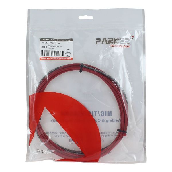 PB2524-30 Parker Steel liner x3MT 1.0-1.2MM (pack)