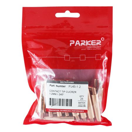 PJ45/1.2 Контактный наконечник Parker М6 1,2 L45,0 CuCrZr (MIG/MAG)
