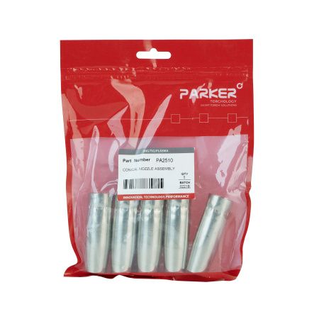 PA2510 Сопло газовое Parker сильно коническое медное 14 мм для полуавтоматической горелки SGA-LW 255A (MIG/MAG)
