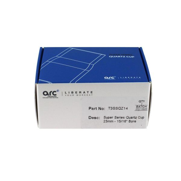 T3SSQZ14 Arc Super series quartz cup 23mm bore (pack)