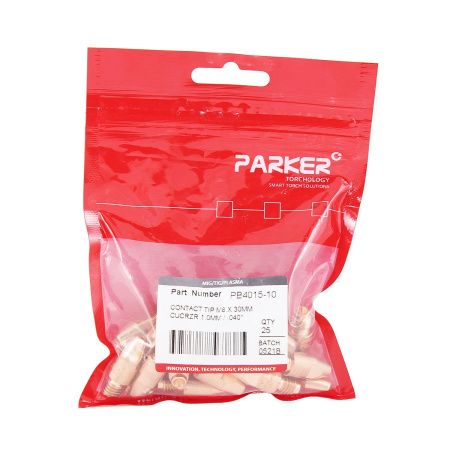 PB4015-10 Контактный наконечник Parker М8 1,0 L30,0 CuCrZr (MIG/MAG)