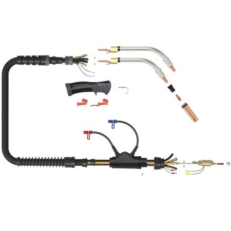 Сварочная полуавтоматическая горелка Parker SGB 501W с улучшенной подачей охлаждающей жидкости 3 метра (MIG/MAG)