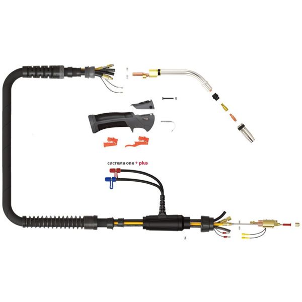 Сварочная горелка Parker LMB 240W (explosive view)