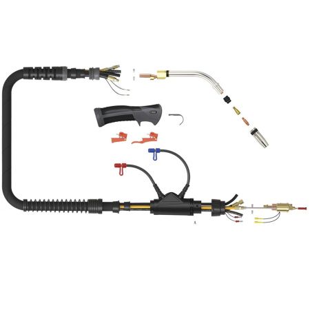 Сварочная полуавтоматическая горелка Parker SGB 240W с улучшенной подачей охлаждающей жидкости 4 метра (MIG/MAG)