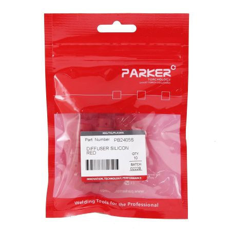 PB2405S Диффузор газовый Parker красный силиконовый 19,5 мм (MIG/MAG)
