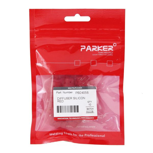 PB2405S Диффузор газовый Parker красный силиконовый 19,5 мм (MIG/MAG)