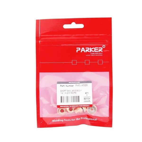P45V45ES Parker Short gas lens body 3.2MM bore (pack)