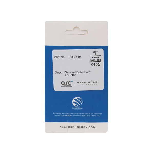 T1CB16 Цанга Arc 1,6x52,0 мм (TIG)