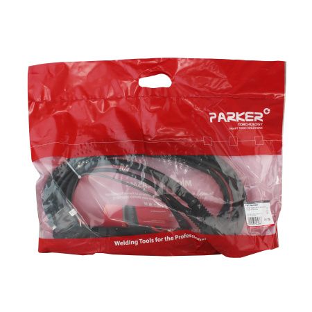 Сварочная аргонодуговая горелка Parker SGT 125M с шарнирной головой, 5-пиновым разъёмом EWM, Lorch, Lincoln, резьбой 1/4 BSP и системой One TIG 8 метров для TIG сварки в среде аргона