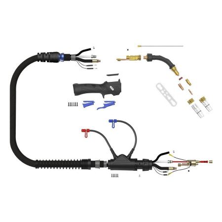 Сварочная полуавтоматическая горелка Arc M5WM с поворотным гусаком 45° 5 метров (MIG/MAG)