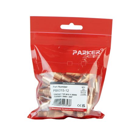 PB6015-12 Контактный наконечник Parker М10 1,2 L35,0 CuCrZr (MIG/MAG)