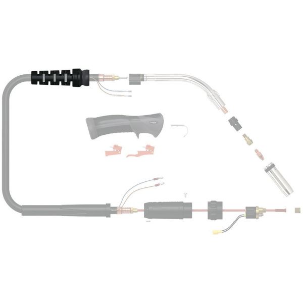 PG8016 Суппорт кабеля Parker для полуавтоматической горелки (MIG/MAG)