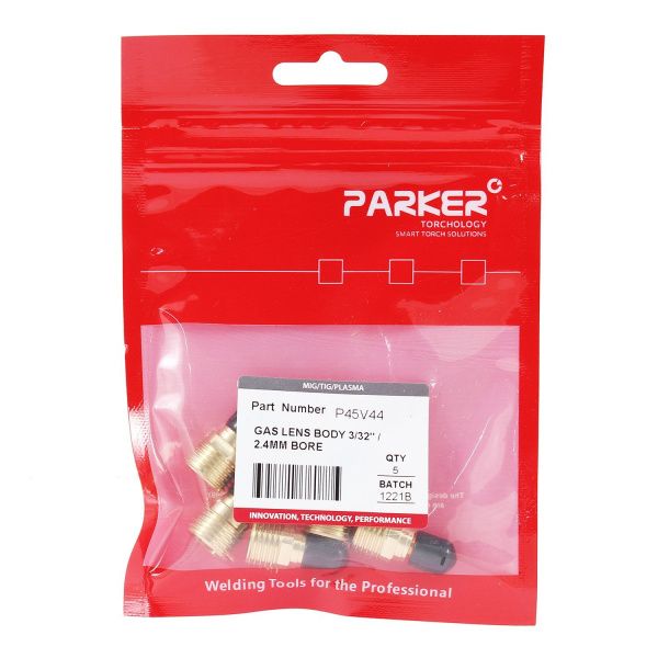 P45V44 Держатель цанги Parker с газовой линзой 2,4x22,0 мм (TIG)