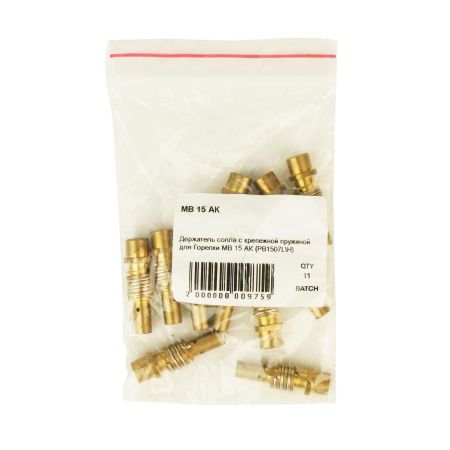 Вставка под наконечник SVR М6 латунная 42,0 мм с левой резьбой для горелки Abicor Binzel MB 15 AK (002.0078) (MIG/MAG)