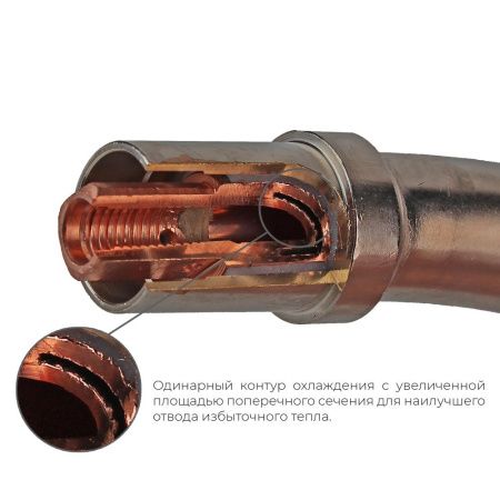 PG2409 Гусак Parker 45° для полуавтоматической горелки SGB 240W (MIG/MAG)