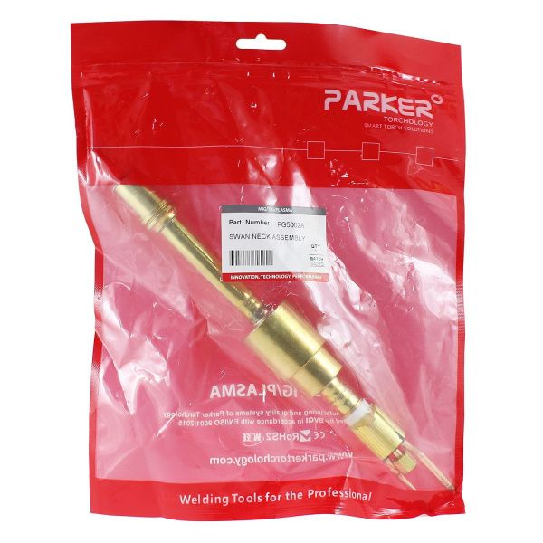 PG5002A Гусак Parker 180° прямой для автоматической горелки SB 501W Auto (MIG/MAG)