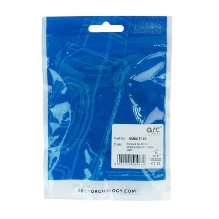 AM6CT12A Контактный наконечник Arc М12 1,2 L40,5 CuCrZr для AL проволоки (MIG/MAG)