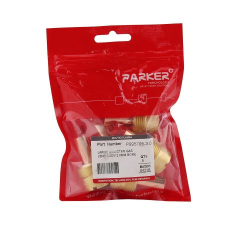 P995795-30 Держатель цанги Parker с увеличенной газовой линзой 3,0x50,0 мм (TIG)