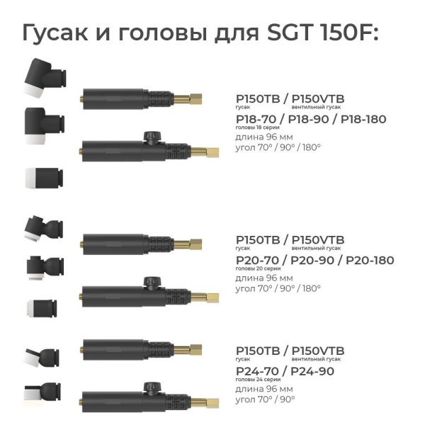 Гусаки для SGT 150F