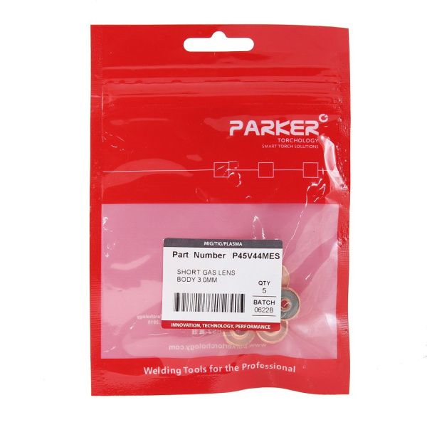 P45V44MES Parker Short gas lens body 3.0MM (pack)