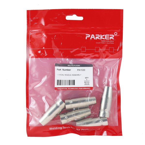 PA1530 Сопло газовое Parker коническое медное 12 мм для полуавтоматических горелок SGA-LW 155A / ABIMIG A 155LW / AT 155LW (MIG/MAG)