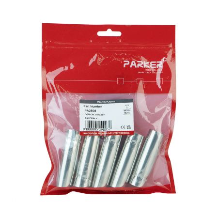 PA2508 Сопло газовое Parker коническое медное 16 мм для полуавтоматических горелок SGA-LW 255A / ABIMIG AT 255LW / ABIMIG A 255LW (MIG/MAG)