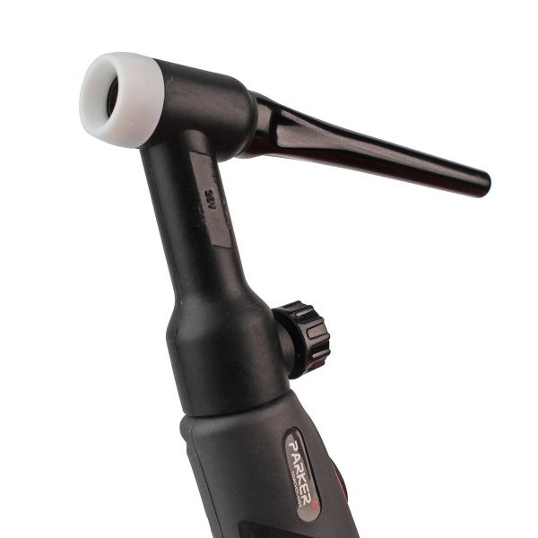 Сварочная аргонодуговая горелка Parker SGT 26V с вентилем, разъёмом с резьбой 1/4 BSP и системой One TIG 4 метра для TIG сварки в среде аргона