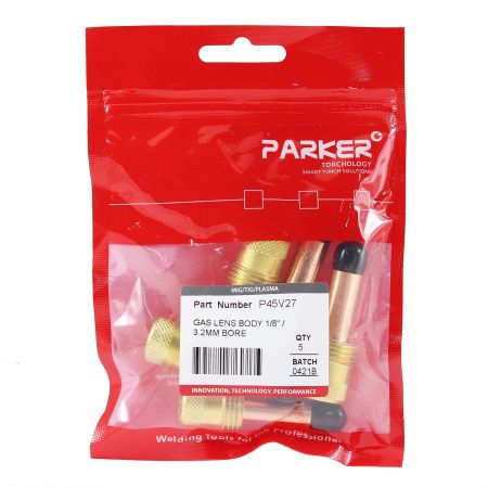 P45V27 Держатель цанги Parker с газовой линзой 3,2x50,0 мм (TIG)