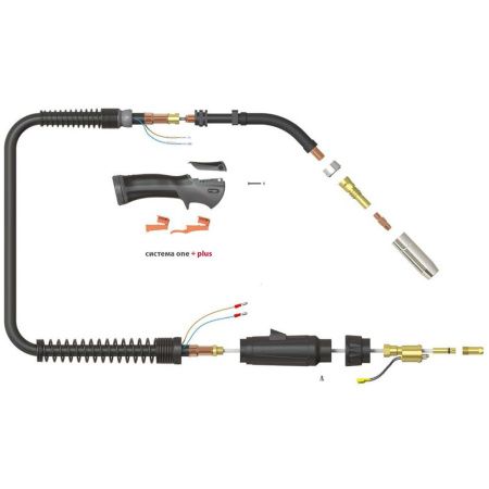 Сварочная полуавтоматическая горелка Parker SGA-455HD 3 метра (MIG/MAG)