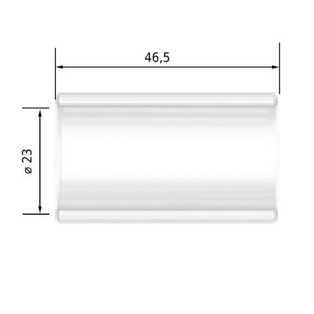 T3SSQZ14 Сопло Arc кварцевое №14 Super Series 23,0x46,5 мм (TIG)